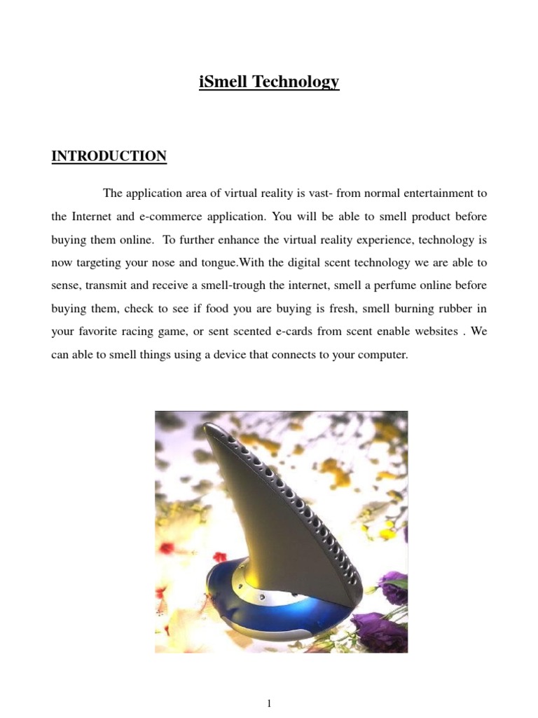 iSmell: Digital Scent Technology | PDF | Odor | Digital Technology