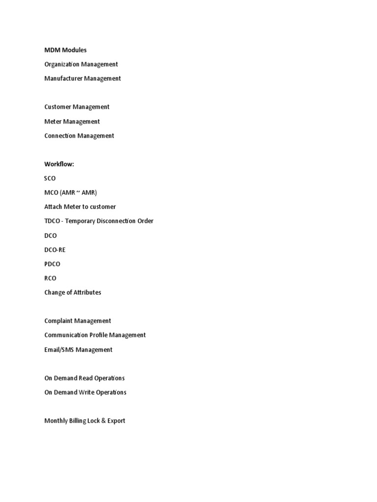 MDM Modules | PDF
