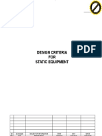 Design Critaria For Static Equipment