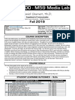 CMM-2500 - M59 Media Lab: Fall 2019