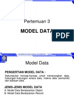 Pertemuan 3: Model Data