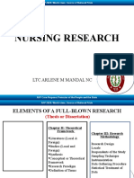 Nursing Research: LTC Arlene M Mandal NC
