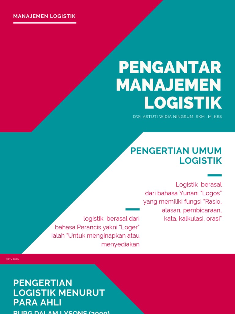 Manajemen Logistik TM2 | PDF