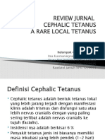 CEPHALIC TETANUS REVIEW