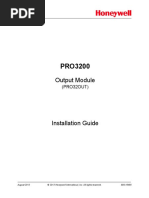 Installation Guide PRO3200 Output Module