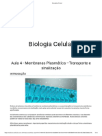 Transporte e sinalização membrana