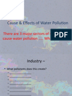 Cause Effectsof Water Pollutionblanks