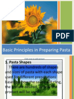 Q1 Basic principles in cooking pasta
