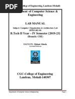 Coa Lab Manual