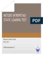 Metode Intrepetasi Static Loading Test