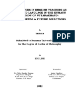 Thesis - Techniques in English Teaching-Ankur Upadhya