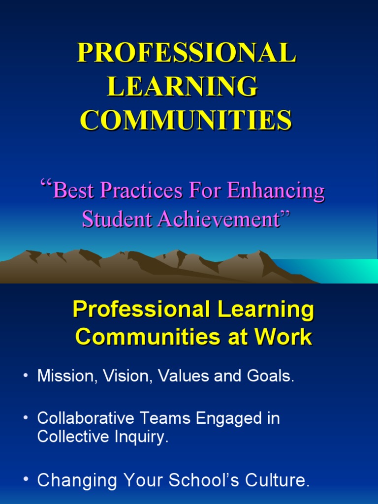 Enhancing Student Achievement in PLCs | PDF | Education Reform | Teachers
