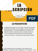 Diapositivas de La Prescripcion