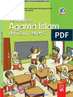 Buku Pendidikan Agama Islam Budi Pekerti 6 Siswa 2018