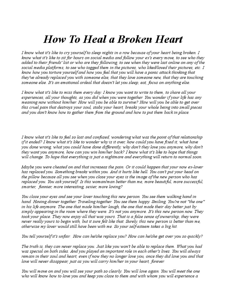The 5 Stages Of Grief After A Break Up PDF Grief Broken Heart