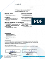 Certificado Calibracion - Monogas