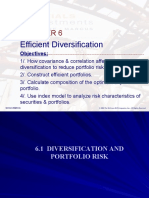 Efficient Diversification: Objectives