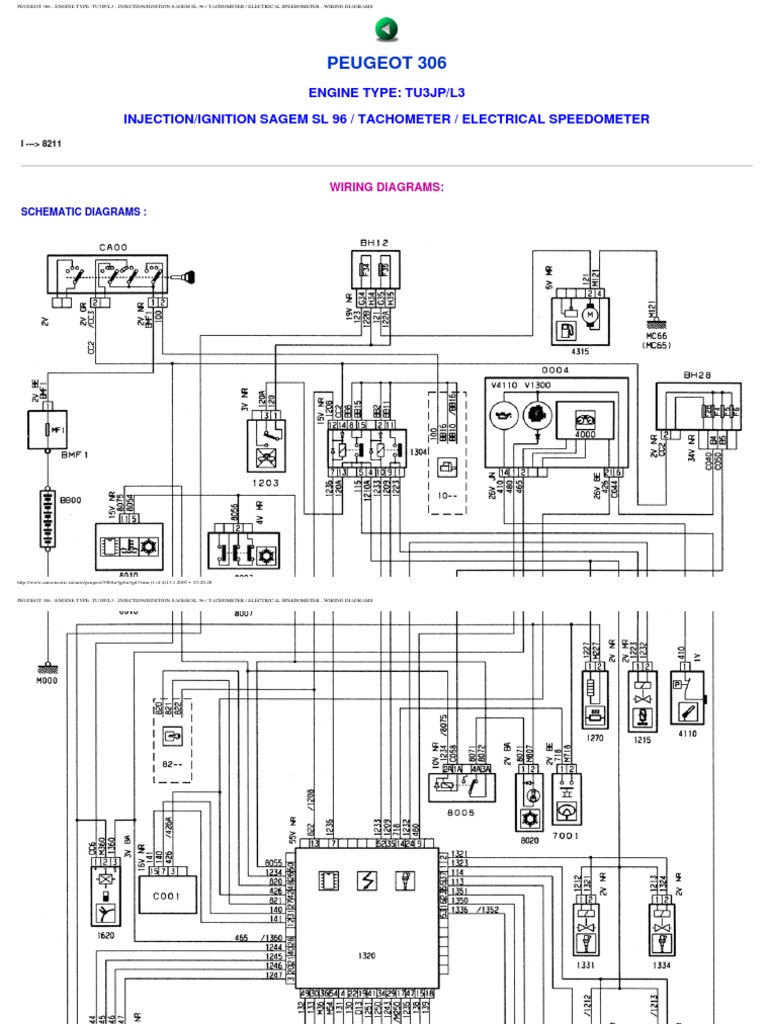 Peugeot 306 Wiring Diagram