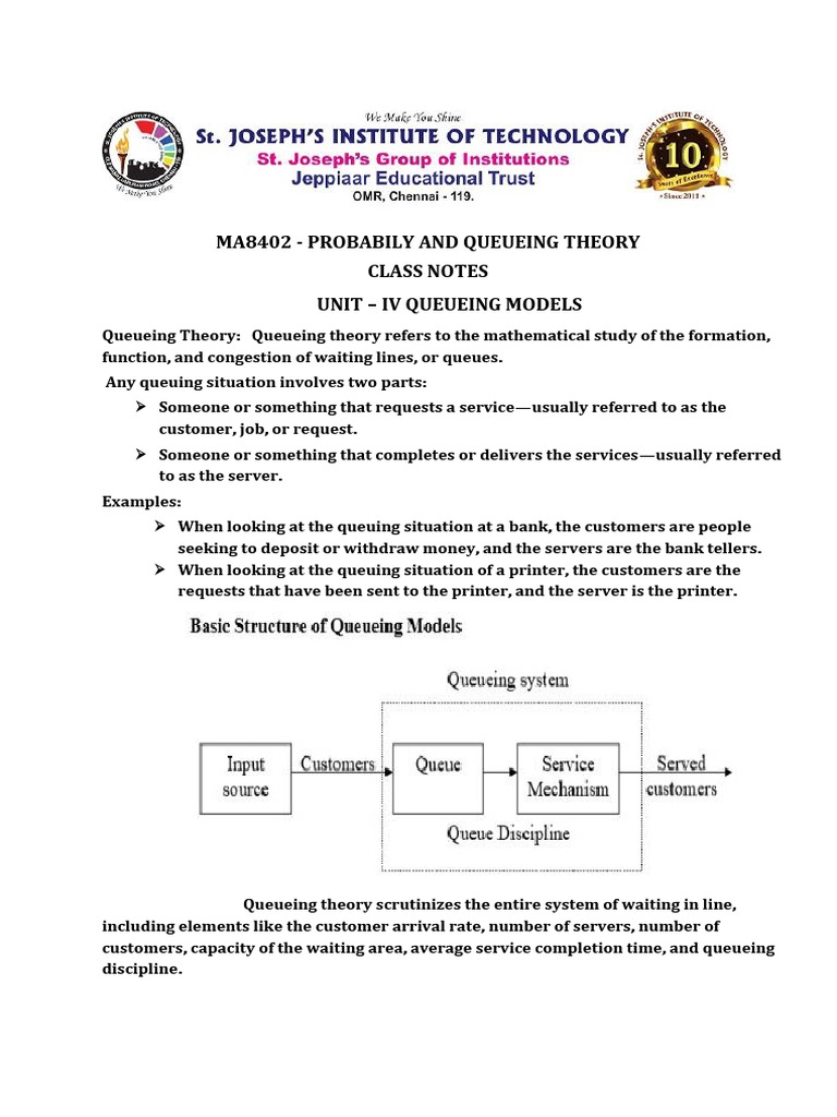 PQT Unit IV Class Notes Updated | PDF | Applied Mathematics | Systems ...
