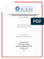 De Un Modelo de Transporte Terrestre Masivo Tercerizado A Un Modelo de Integración Vertical Hacia Delante