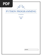 Python Lab Manual