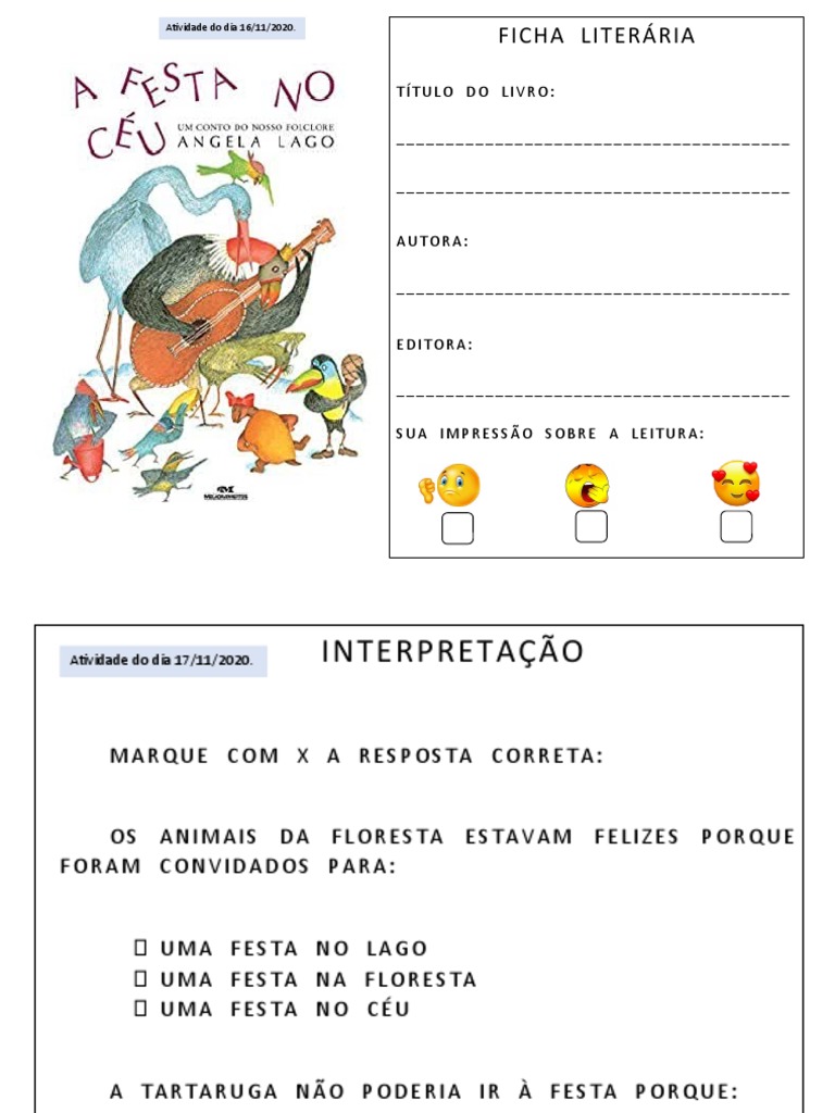A Festa No Céu | PDF | Aves | Ornitologia