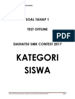 Soal Tahap 1 - Daihatsu SMK Contest 2017 (Kategori Siswa)