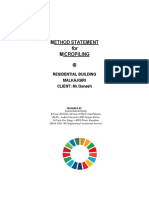 Methodology Statement - Micropiling