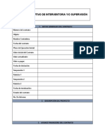 Formato Informe Ejecutivo de Interventoría o Supervisión