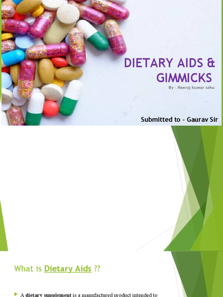 Dietary Aids & Gimmicks PDF