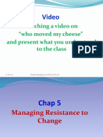 Change Management - Chap 5