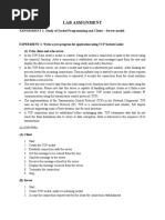 Lab Assignment: EXPERIMENT 1: Study of Socket Programming and Client - Server Model