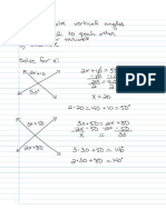 Notes Vertical Angles