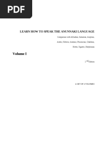 How To Speak The Anunnaki Language