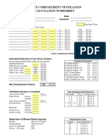 Engine Compartment Ventilation Calculation Worksheet: Manufacturer: Date: Boat Model: Inspector: Compartment Sections