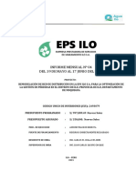 Eps Ilo: Informe Mensual #04 Del 19 de Mayo Al 17 Junio Del 2021