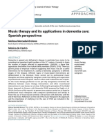 Music Therapy and Its Applications in Dementia Care: Spanish Perspectives and Its Applications