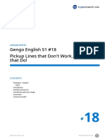 Gengo English S1 #18 Pickup Lines That Don't Work, and Ones That Do!
