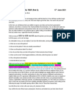 GRAMMAR 6 Final Test 2021