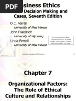 CH 07Organizational Factors-The Role of Ethical Culture and Relationships