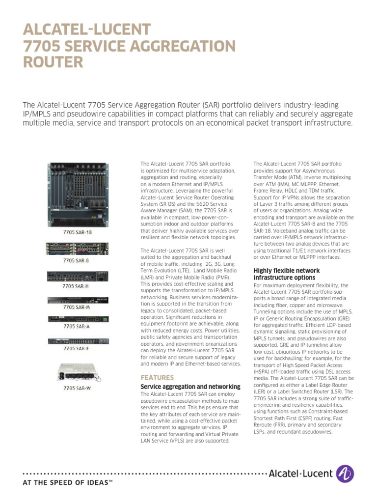 M2013036129 7705 SAR Family en Datasheet | PDF | Multiprotocol Label ...