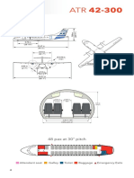 48 Pax at 30" Pitch: Attendant Seat Galley Toilet Baggage Emergency Exits