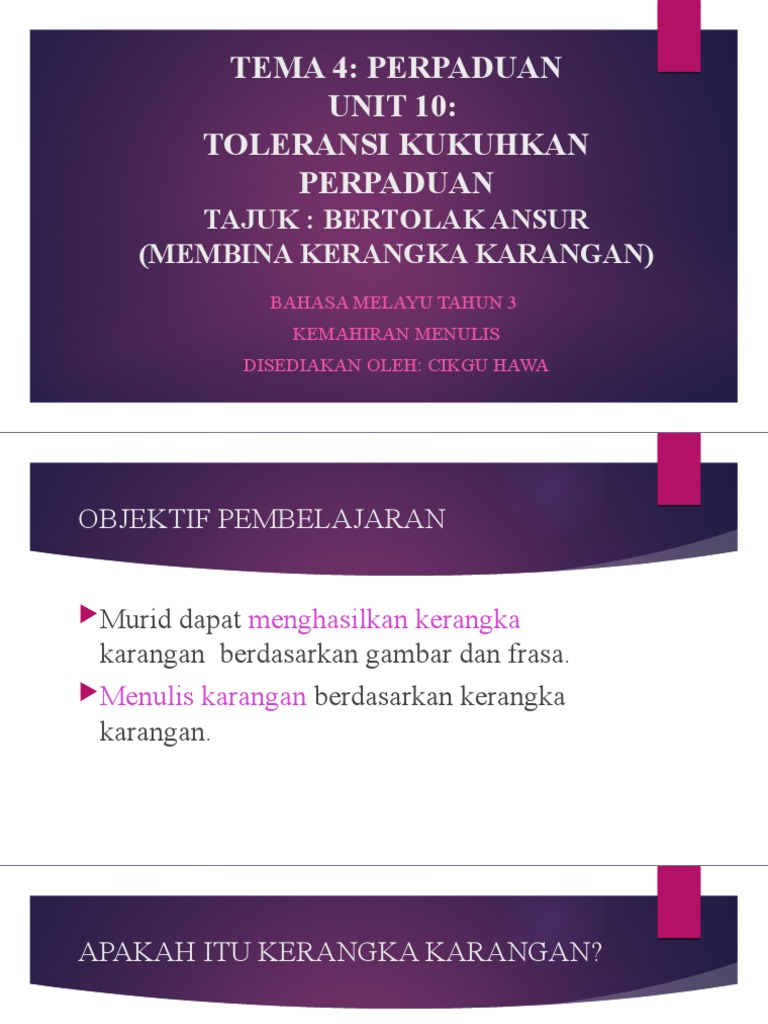 Kerangka Karangan | PDF