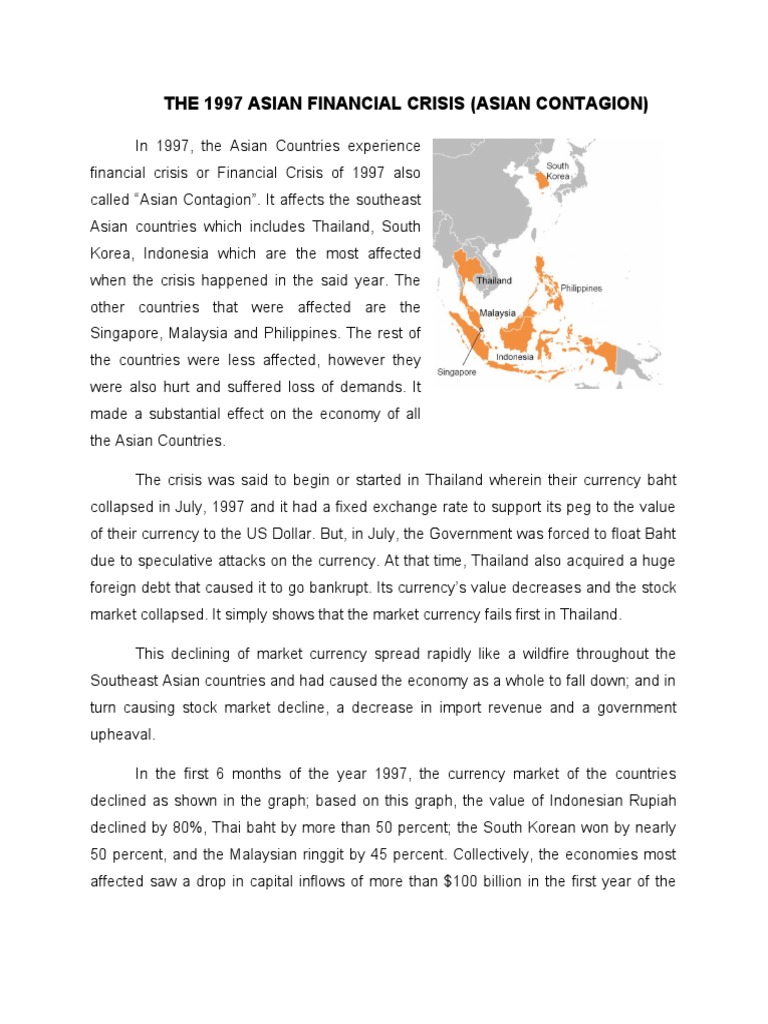 The 1997 Asian Financial Crisis (Asian Contagion) | PDF | 1997 Asian ...