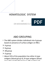 Hematologic System: BY DR Mohammed O.H