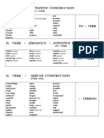 Gerund and Infinitive Structures