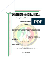 El Estudio Psicosocial Del Adolescente Infractor