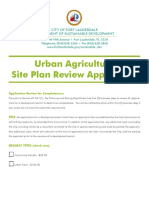 Urban Agriculture Site Plan Review Application: City of Fort Lauderdale Department of Sustainable Development