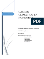 Cambio climático en Honduras: vulnerabilidad y efectos en la agricultura