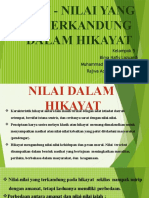 Nilai-Nilai Yang Terkandung Dalam Hikayat